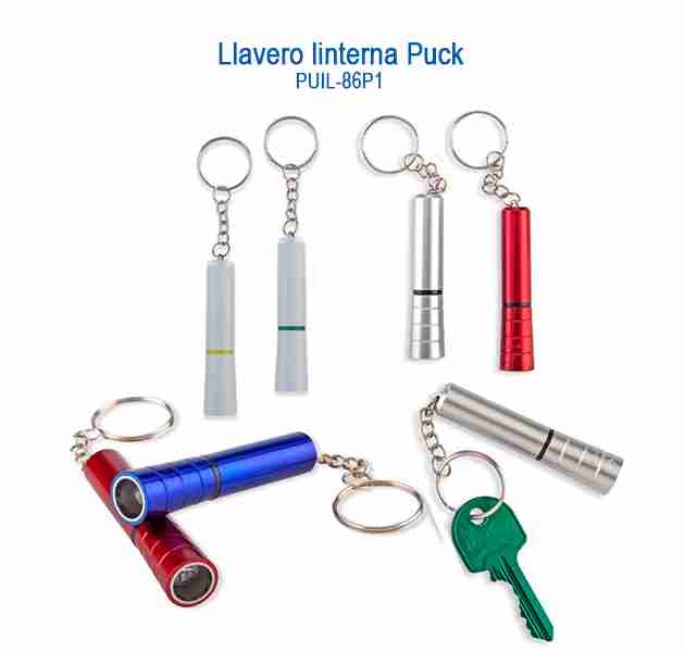 Llavero linterna puck